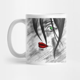 the lust and the red lipstick Mug